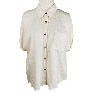 Cheetah Print Button Down